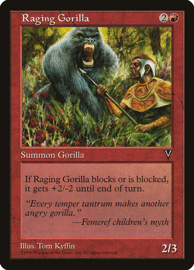 Raging Gorilla [Visions] - Magic: The Gathering - Card Brawlers | Quebec | Canada |