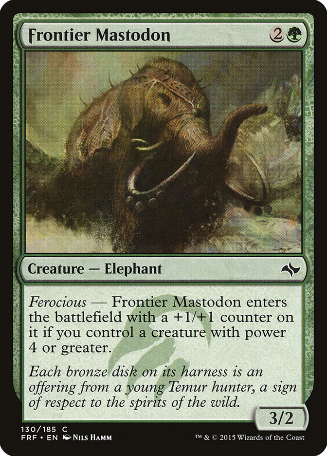 Frontier Mastodon [Fate Reforged] - Magic: The Gathering - Card Brawlers | Quebec | Canada |