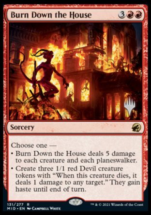 Burn Down the House (Promo Pack) [Innistrad: Midnight Hunt Promos] - Magic: The Gathering - Card Brawlers | Quebec | Canada |
