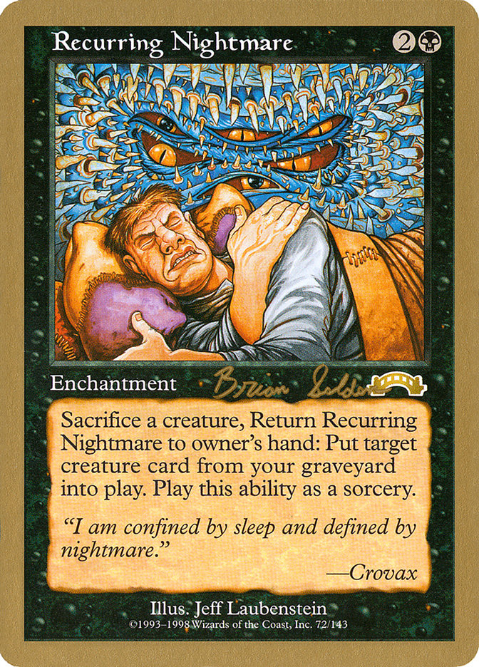 Recurring Nightmare (Brian Selden) [World Championship Decks 1998] - Magic: The Gathering - Card Brawlers | Quebec | Canada |