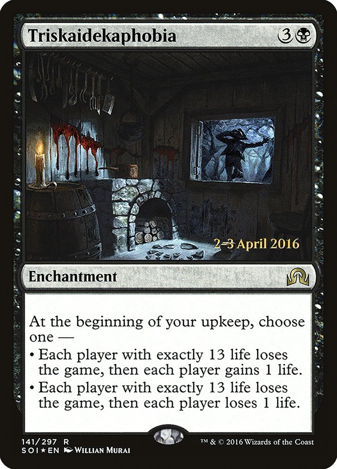 Triskaidekaphobia [Shadows over Innistrad Prerelease Promos] - Magic: The Gathering - Card Brawlers | Quebec | Canada |