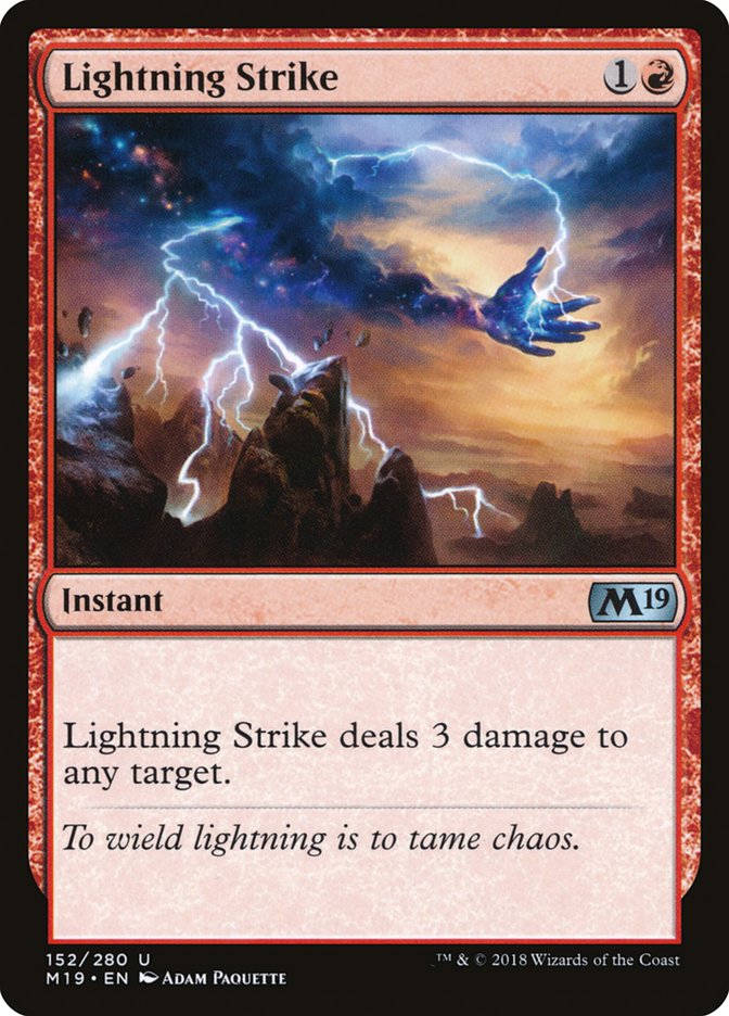 Lightning Strike [Core Set 2019] - Magic: The Gathering - Card Brawlers | Quebec | Canada |