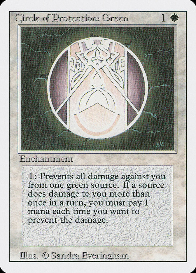 Circle of Protection: Green [Revised Edition] - Magic: The Gathering - Card Brawlers | Quebec | Canada |
