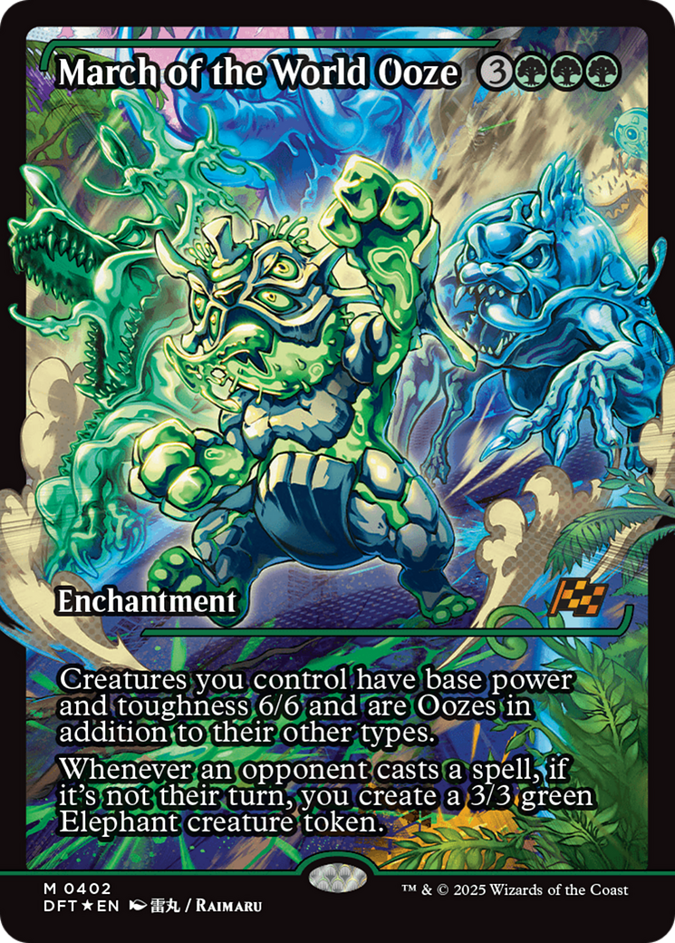 March of the World Ooze (Showcase) [Aetherdrift] - Magic: The Gathering - Card Brawlers | Quebec | Canada |