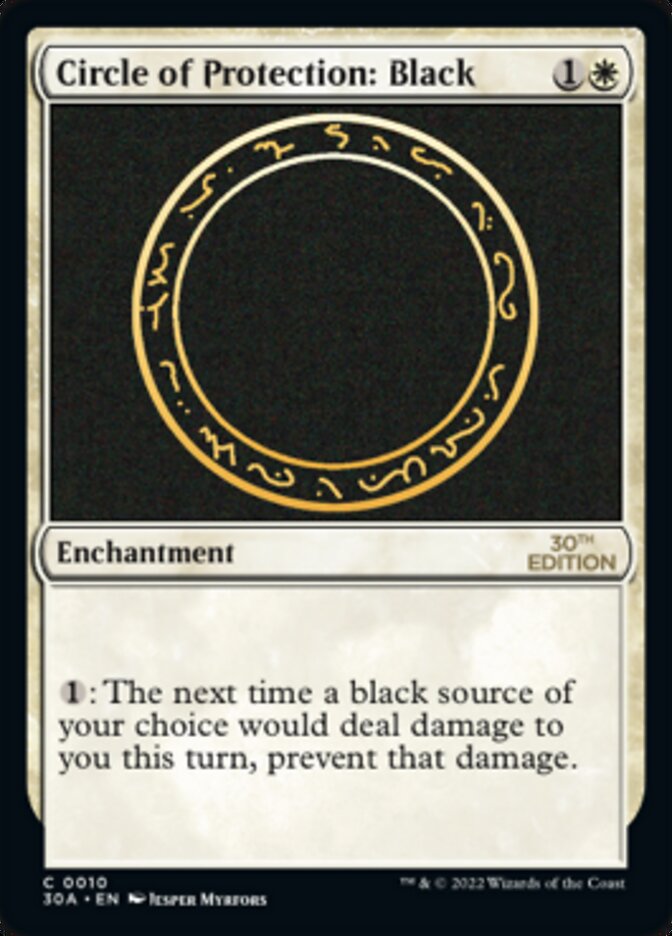 Circle of Protection: Black [30th Anniversary Edition] - Magic: The Gathering - Card Brawlers | Quebec | Canada |