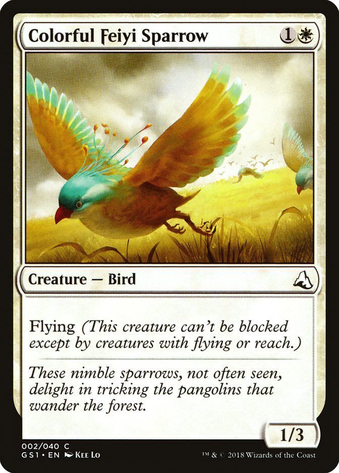 Colorful Feiyi Sparrow [Global Series Jiang Yanggu & Mu Yanling] - Magic: The Gathering - Card Brawlers | Quebec | Canada |
