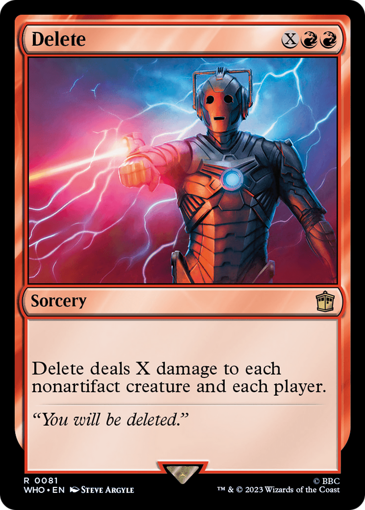 Delete [Doctor Who] - Magic: The Gathering - Card Brawlers | Quebec | Canada |