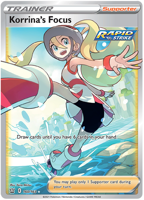 Korrina's Focus (160/163) [Sword & Shield: Battle Styles] - Pokémon - Card Brawlers | Quebec | Canada |