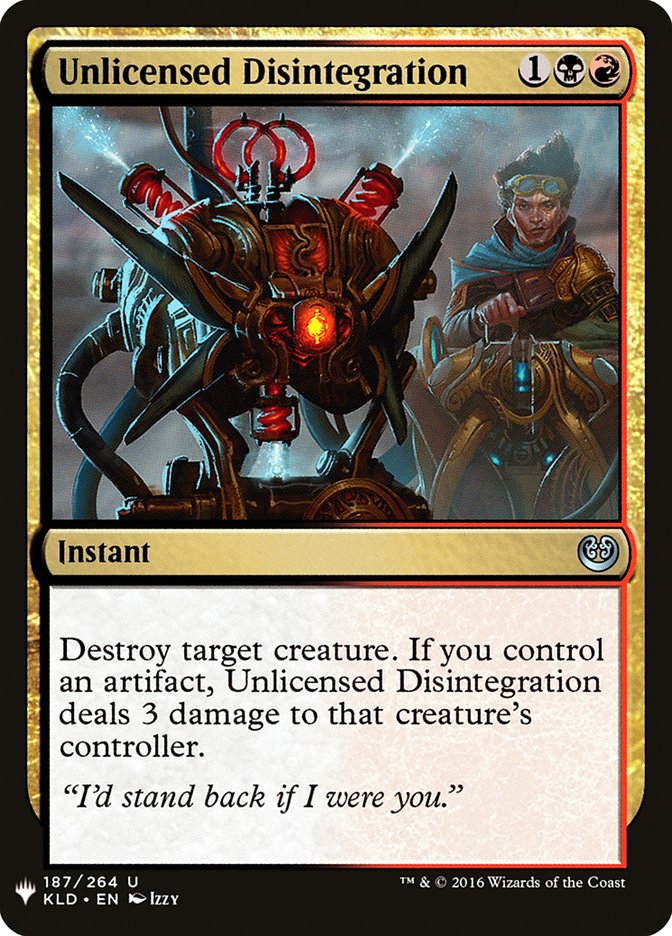 Unlicensed Disintegration [Mystery Booster] - Magic: The Gathering - Card Brawlers | Quebec | Canada |