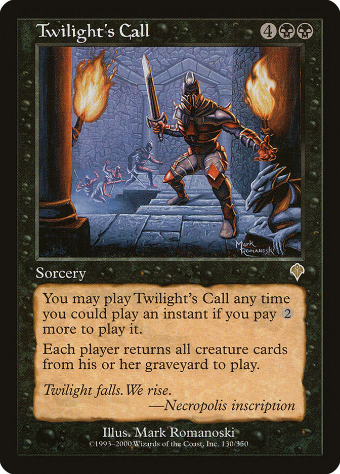 Twilight's Call [Invasion] - Magic: The Gathering - Card Brawlers | Quebec | Canada |