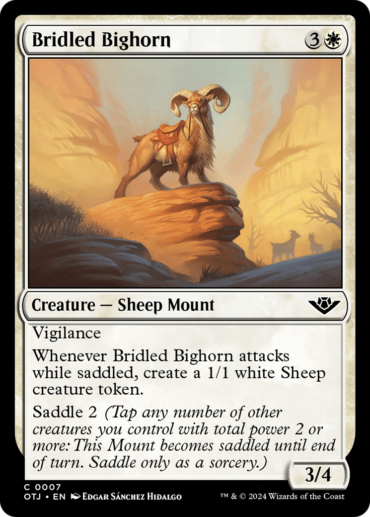 Bridled Bighorn [Outlaws of Thunder Junction] - Magic: The Gathering - Card Brawlers | Quebec | Canada |