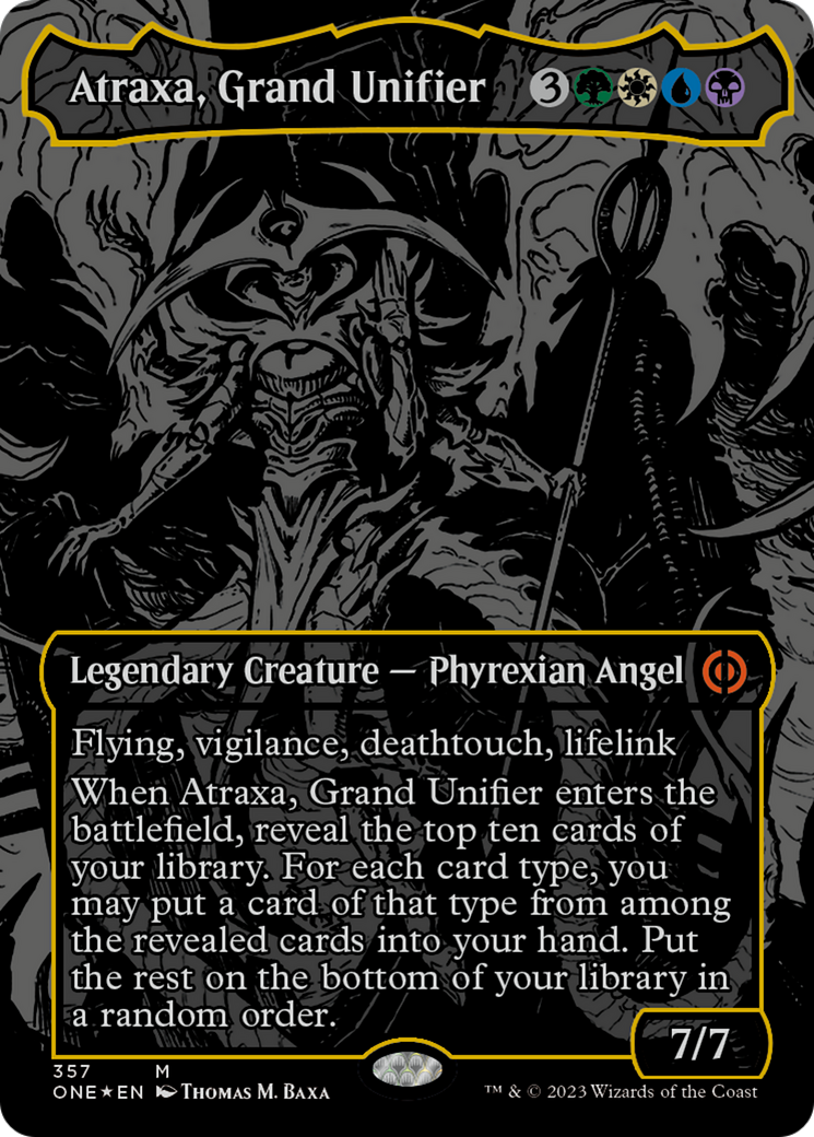 Atraxa, Grand Unifier (Oil Slick Raised Foil) [Phyrexia: All Will Be One] - Magic: The Gathering - Card Brawlers | Quebec | Canada |