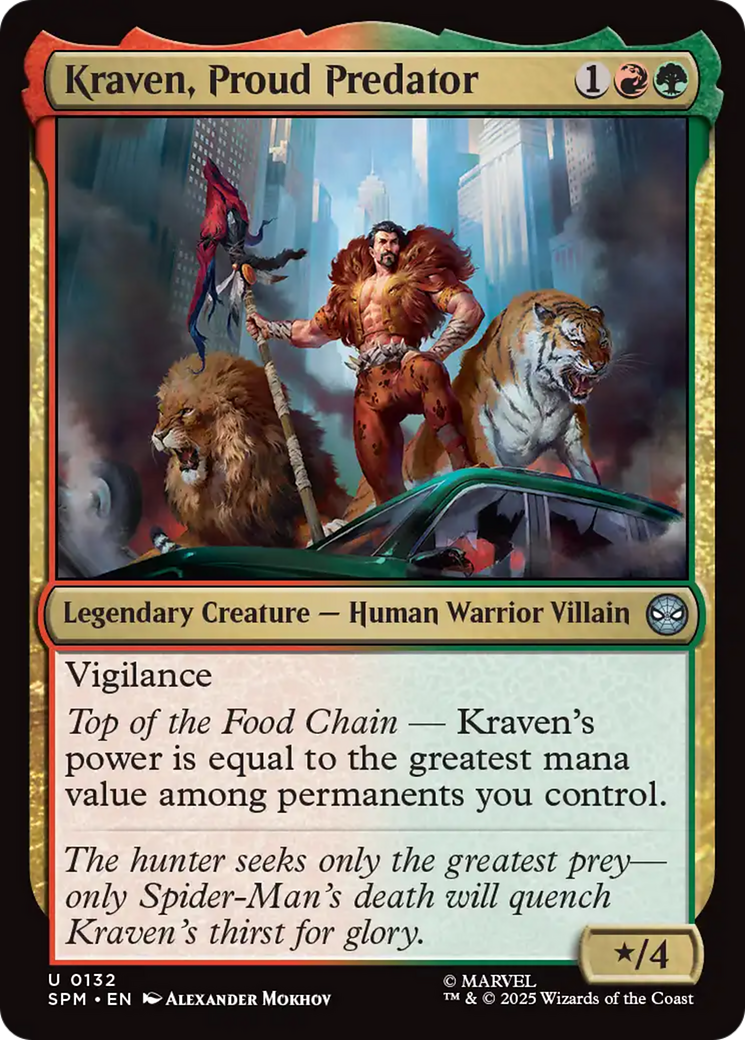 Kraven, Proud Predator [Marvel's Spider-Man] - Magic: The Gathering - Card Brawlers | Quebec | Canada |
