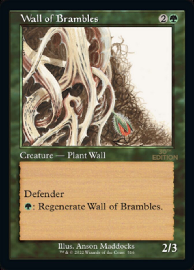Wall of Brambles (Retro) [30th Anniversary Edition] - Magic: The Gathering - Card Brawlers | Quebec | Canada |