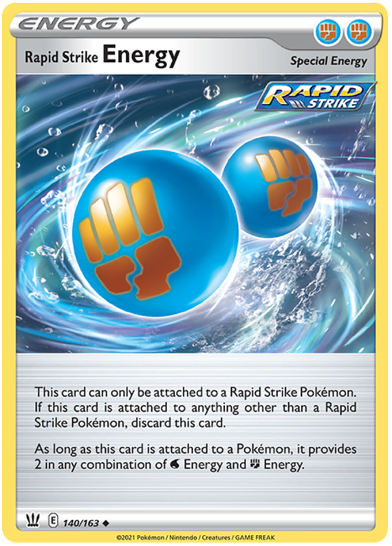 Rapid Strike Energy (140/163) [Sword & Shield: Battle Styles] - Pokémon - Card Brawlers | Quebec | Canada |