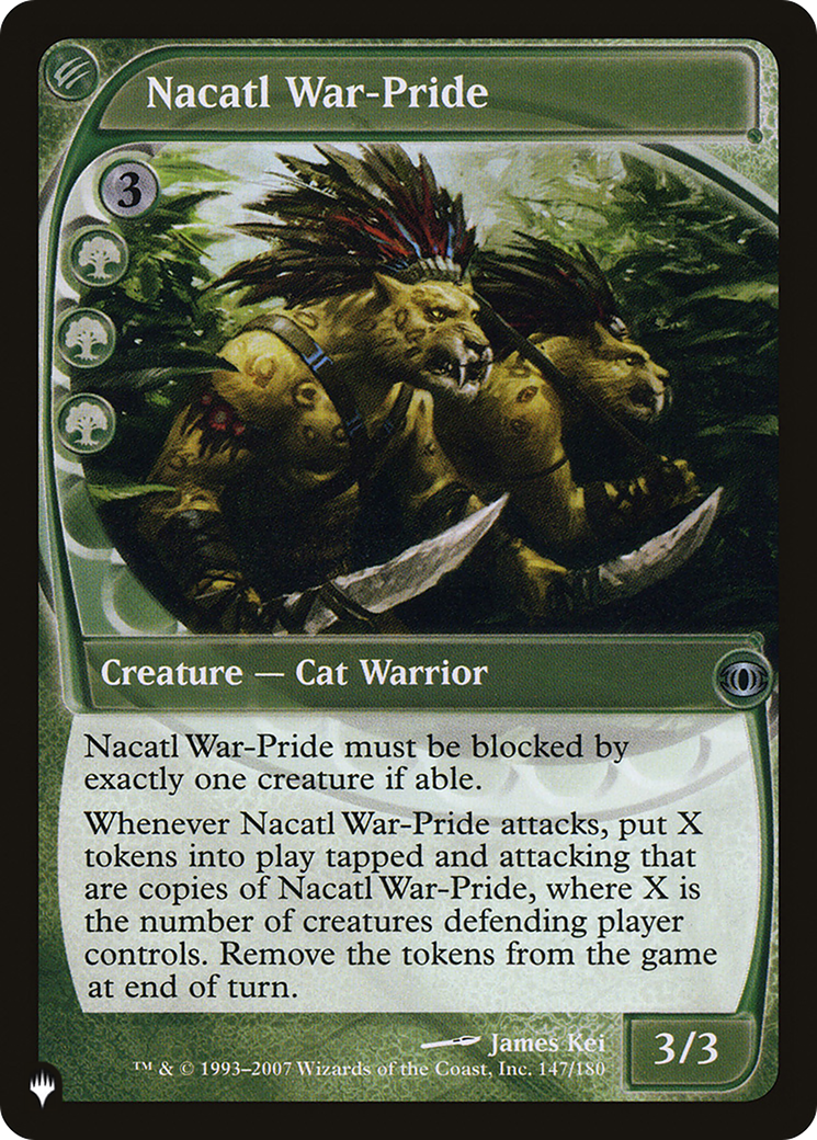 Nacatl War-Pride [The List] - Magic: The Gathering - Card Brawlers | Quebec | Canada |