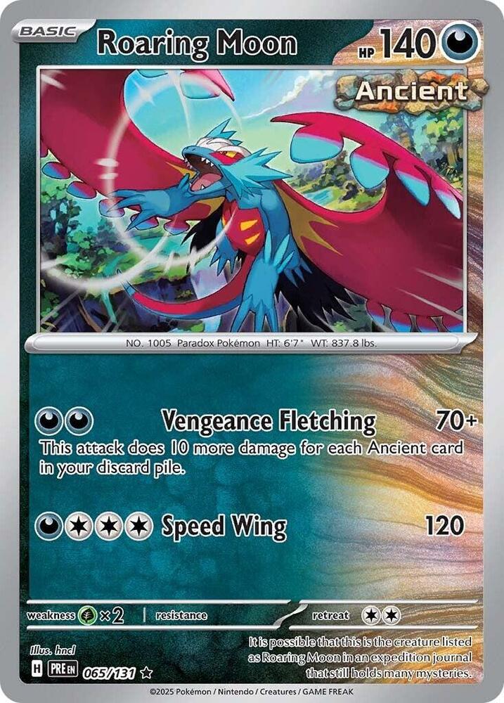 Roaring Moon (065/131) [Scarlet & Violet: Prismatic Evolutions] - Pokémon - Card Brawlers | Quebec | Canada |