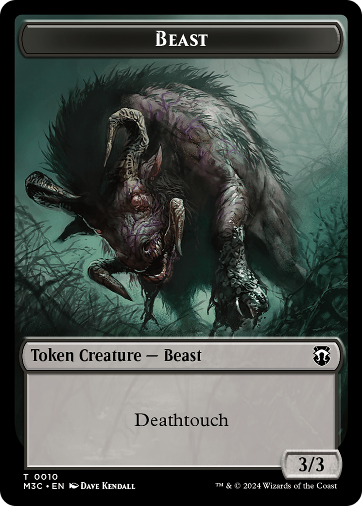 Beast (0010) // Shapeshifter (0008) Double-Sided Token [Modern Horizons 3 Commander Tokens] - Magic: The Gathering - Card Brawlers | Quebec | Canada |
