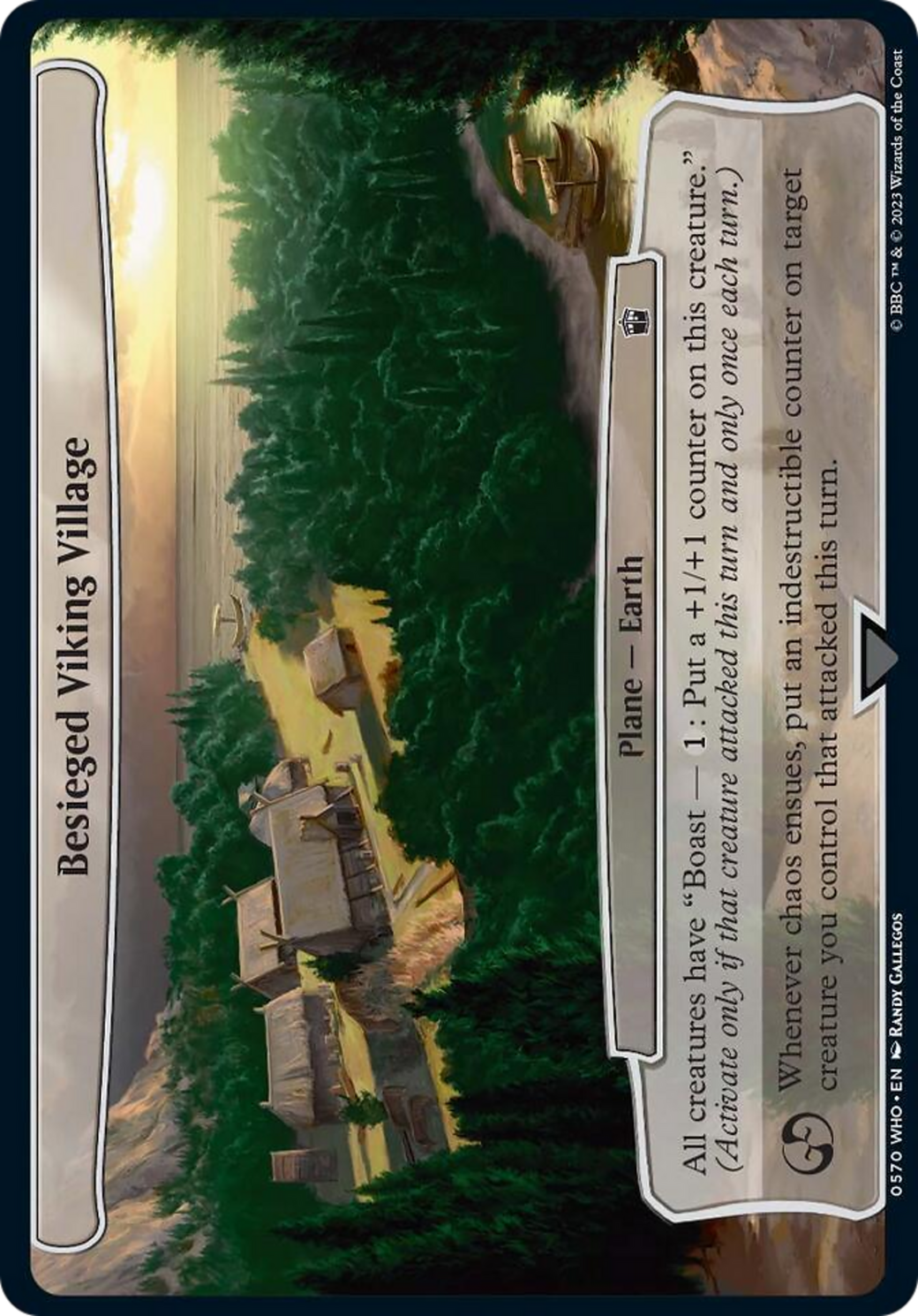 Besieged Viking Village [Doctor Who] - Magic: The Gathering - Card Brawlers | Quebec | Canada |