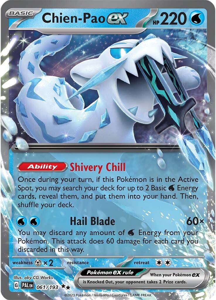 Chien-Pao ex (061/193) [Scarlet & Violet: Paldea Evolved] - Pokémon - Card Brawlers | Quebec | Canada |
