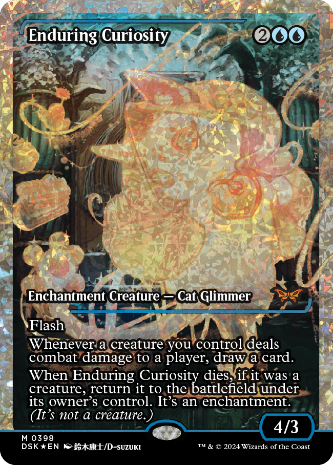 Enduring Curiosity (Japan Showcase Fracture Foil) [Duskmourn: House of Horror] - Magic: The Gathering - Card Brawlers | Quebec | Canada |