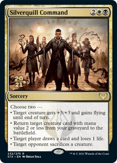 Silverquill Command [Strixhaven: School of Mages Prerelease Promos] - Magic: The Gathering - Card Brawlers | Quebec | Canada |