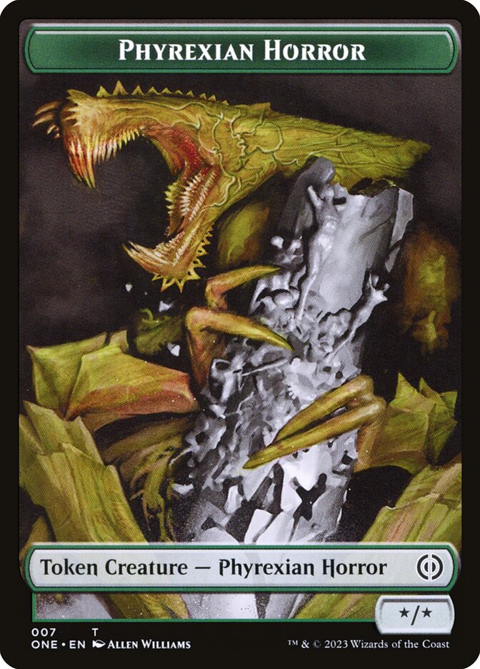 Phyrexian Goblin // Phyrexian Horror Double-Sided Token [Phyrexia: All Will Be One Tokens] - Magic: The Gathering - Card Brawlers | Quebec | Canada |