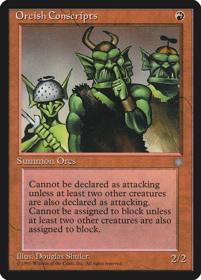 Orcish Conscripts [Ice Age] - Magic: The Gathering - Card Brawlers | Quebec | Canada |