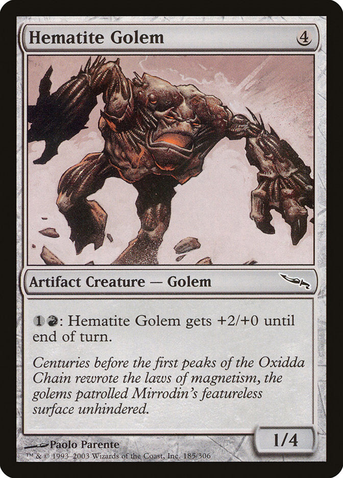 Hematite Golem [Mirrodin] - Magic: The Gathering - Card Brawlers | Quebec | Canada |