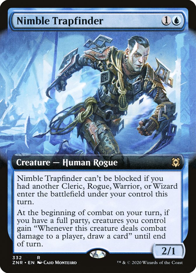 Nimble Trapfinder (Extended Art) [Zendikar Rising] - Magic: The Gathering - Card Brawlers | Quebec | Canada |