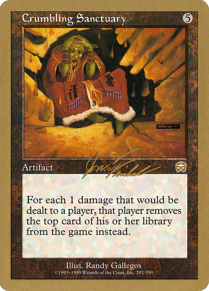 Crumbling Sanctuary (Jon Finkel) [World Championship Decks 2000] - Magic: The Gathering - Card Brawlers | Quebec | Canada |