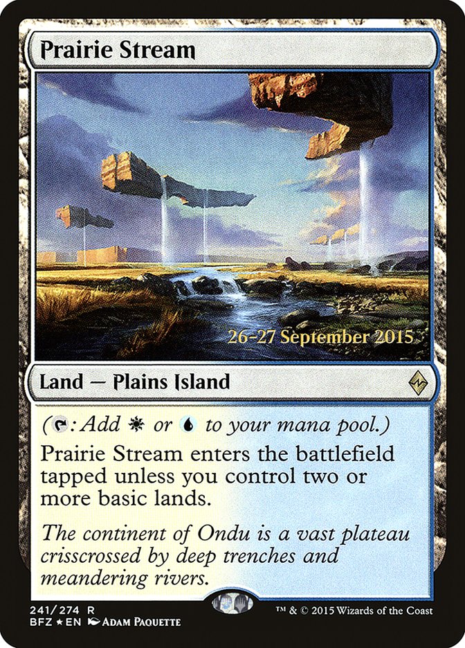 Prairie Stream [Battle for Zendikar Prerelease Promos] - Magic: The Gathering - Card Brawlers | Quebec | Canada |