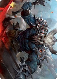 Frenzied Raider Art Card (Gold-Stamped Signature) [Kaldheim Art Series] - Magic: The Gathering - Card Brawlers | Quebec | Canada |