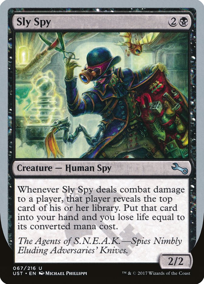 Sly Spy ("Spies Nimbly Eluding Adversaries' Knives") [Unstable] - Magic: The Gathering - Card Brawlers | Quebec | Canada |