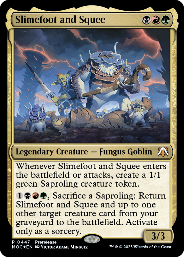 Slimefoot and Squee [March of the Machine Commander Prerelease Promos] - Magic: The Gathering - Card Brawlers | Quebec | Canada |