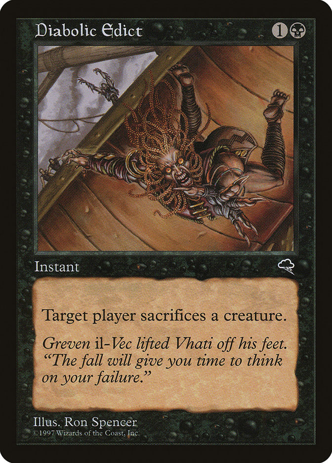 Diabolic Edict [Tempest] - Magic: The Gathering - Card Brawlers | Quebec | Canada |