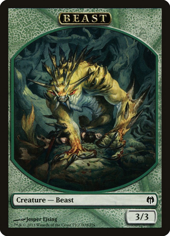 Beast Token [Duel Decks: Heroes vs. Monsters Tokens] - Magic: The Gathering - Card Brawlers | Quebec | Canada |