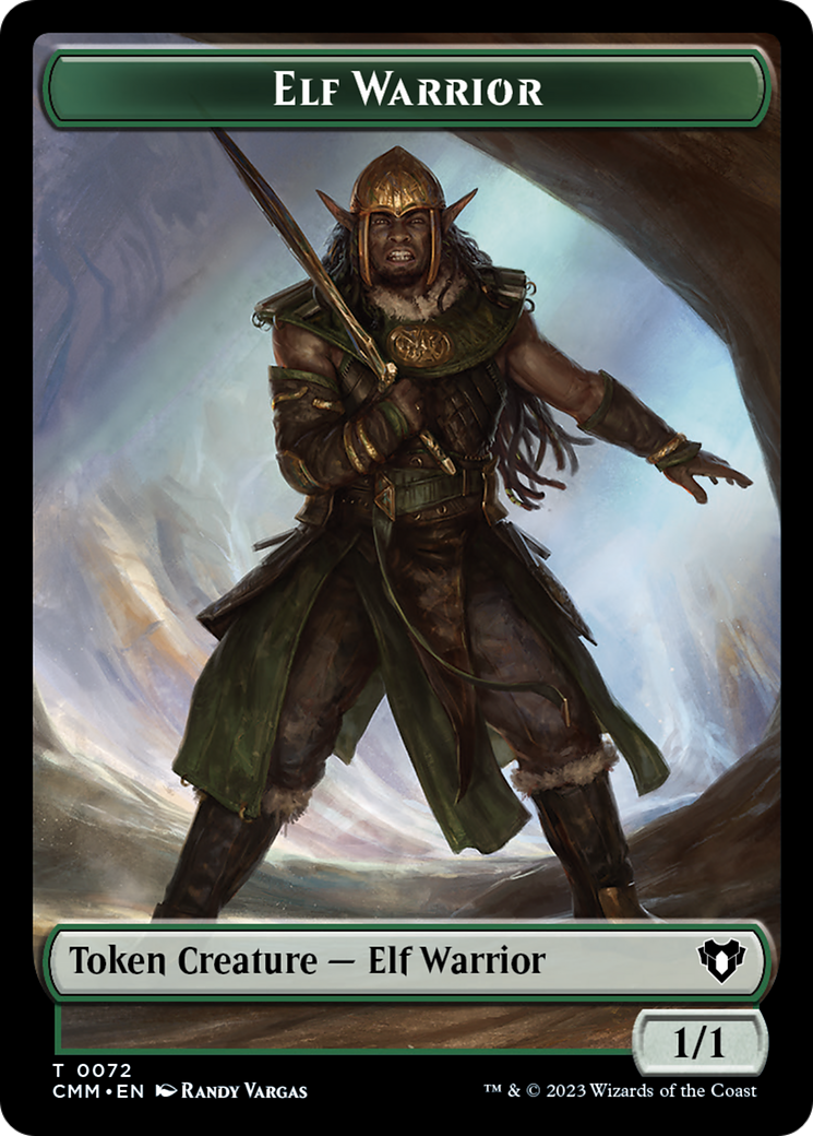 Elf Warrior // Cleric Double-Sided Token [Commander Masters Tokens] - Magic: The Gathering - Card Brawlers | Quebec | Canada |