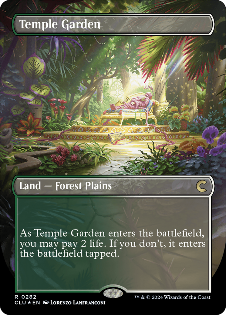 Temple Garden (Borderless) [Ravnica: Clue Edition] - Magic: The Gathering - Card Brawlers | Quebec | Canada |