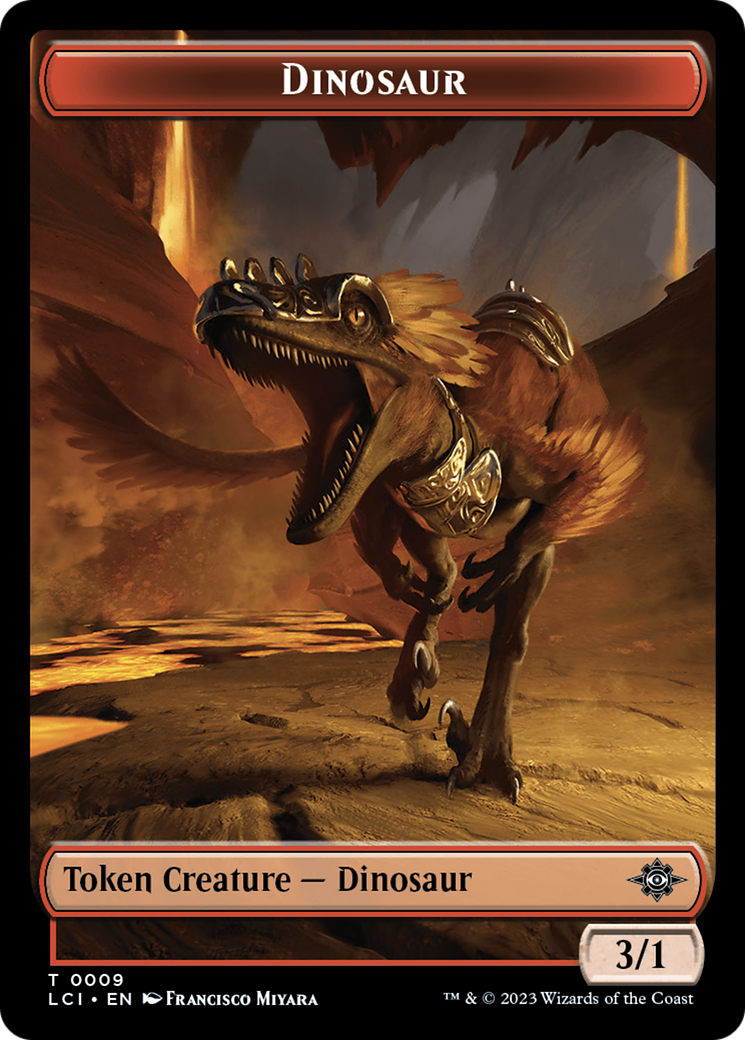 Copy // Dinosaur (0009) Double-Sided Token [The Lost Caverns of Ixalan Tokens] - Magic: The Gathering - Card Brawlers | Quebec | Canada |