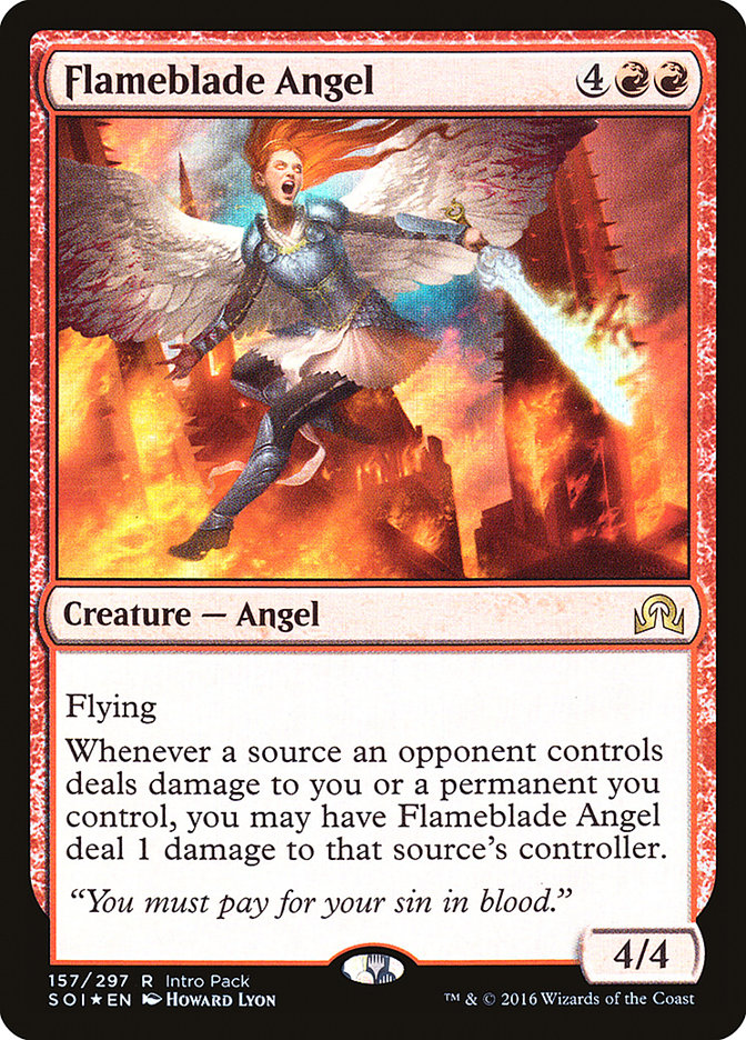 Flameblade Angel (Intro Pack) [Shadows over Innistrad Promos] - Magic: The Gathering - Card Brawlers | Quebec | Canada |