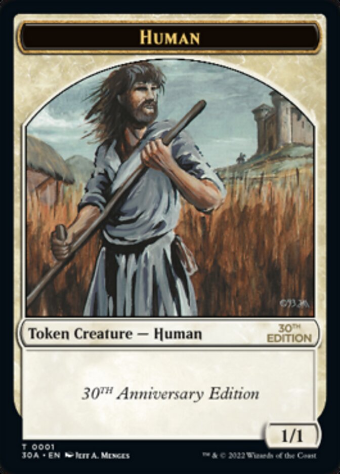 Human Token [30th Anniversary Tokens] - Magic: The Gathering - Card Brawlers | Quebec | Canada |