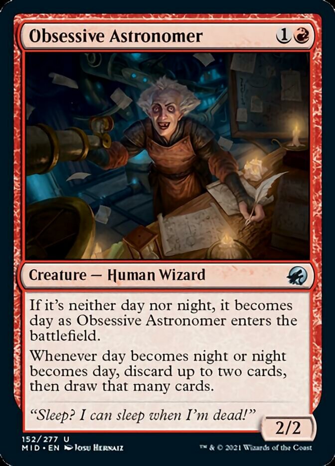 Obsessive Astronomer [Innistrad: Midnight Hunt] - Magic: The Gathering - Card Brawlers | Quebec | Canada |