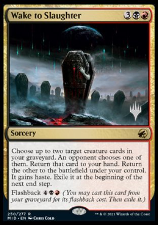 Wake to Slaughter (Promo Pack) [Innistrad: Midnight Hunt Promos] - Magic: The Gathering - Card Brawlers | Quebec | Canada |