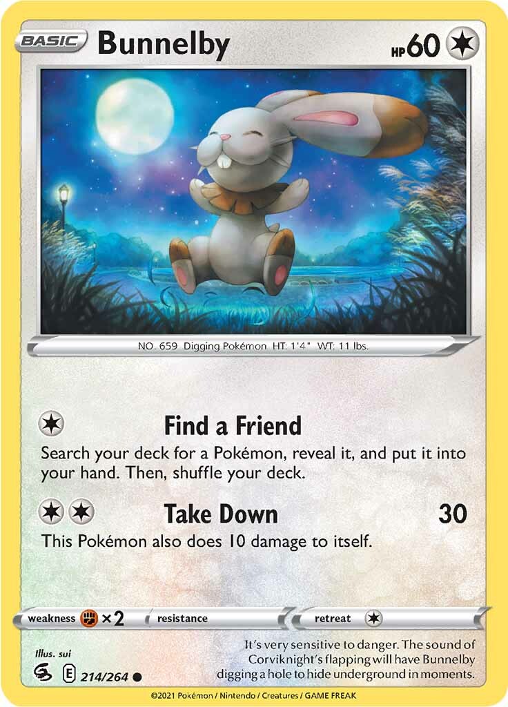 Bunnelby (214/264) [Sword & Shield: Fusion Strike] - Pokémon - Card Brawlers | Quebec | Canada |