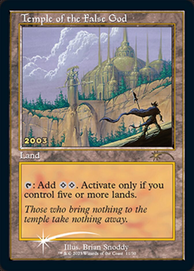 Temple of the False God [30th Anniversary Promos] - Magic: The Gathering - Card Brawlers | Quebec | Canada |