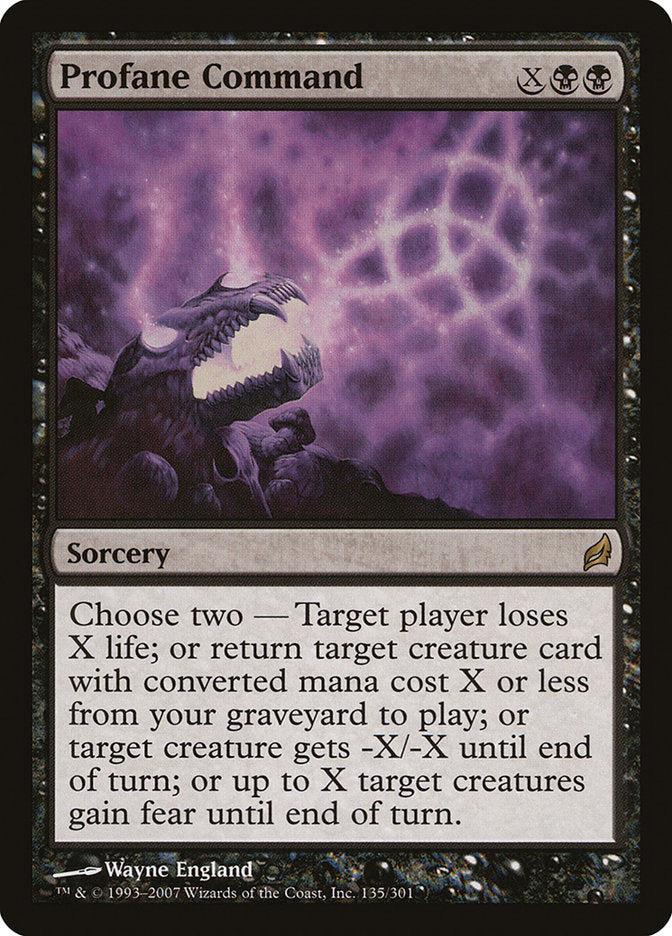 Profane Command [Lorwyn] - Magic: The Gathering - Card Brawlers | Quebec | Canada |