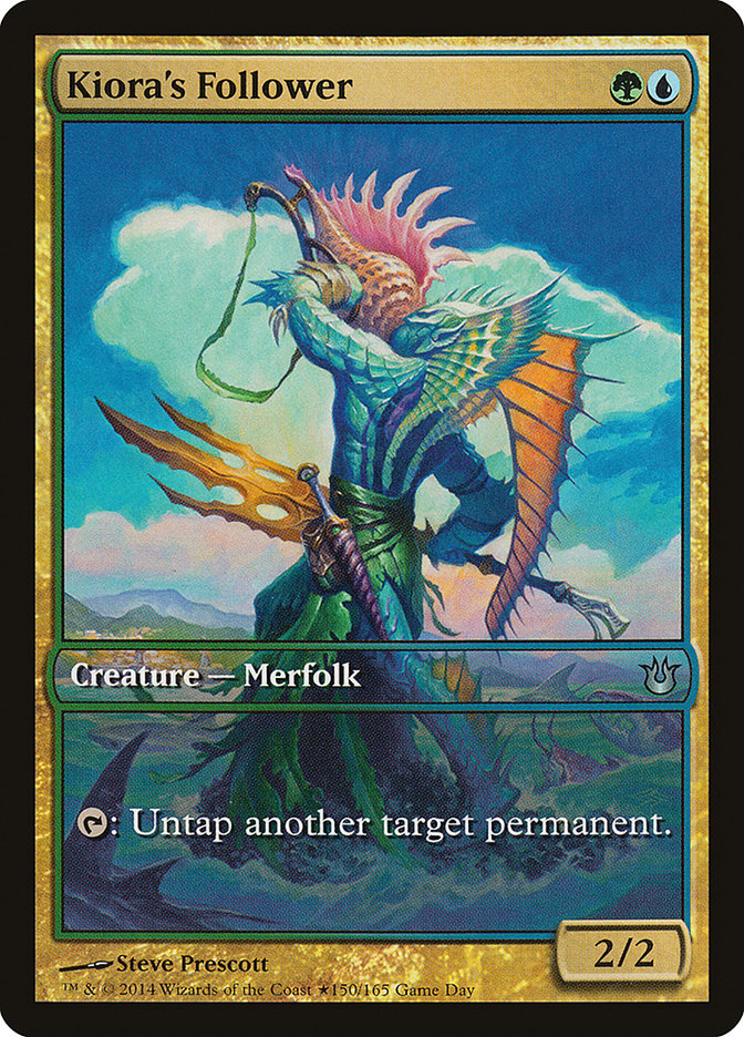 Kiora's Follower (Game Day) [Born of the Gods Promos] - Magic: The Gathering - Card Brawlers | Quebec | Canada |