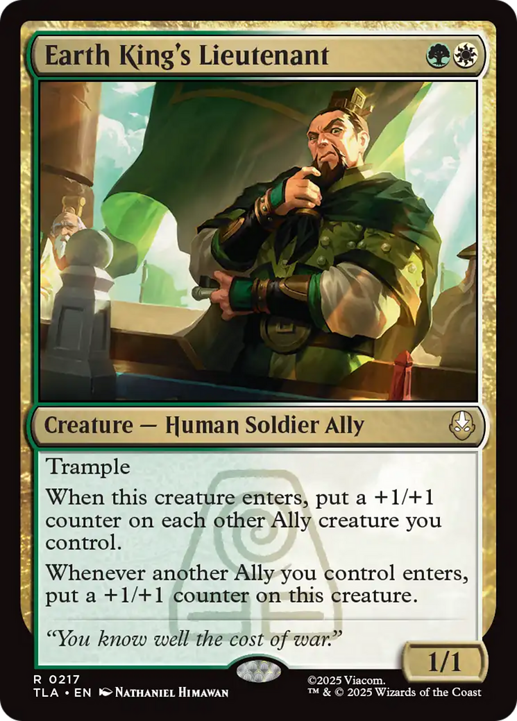 Earth King's Lieutenant [Avatar: The Last Airbender] - Magic: The Gathering - Card Brawlers | Quebec | Canada |