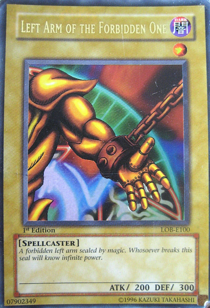 Left Arm of the Forbidden One [LOB-E100] Ultra Rare - Yu-Gi-Oh! - Card Brawlers | Quebec | Canada |